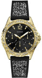  Shop Authentic Guess Swirl Quartz Black Dial Black Silicone Strap Watch for Women - W1096L3 - Luxxuri
