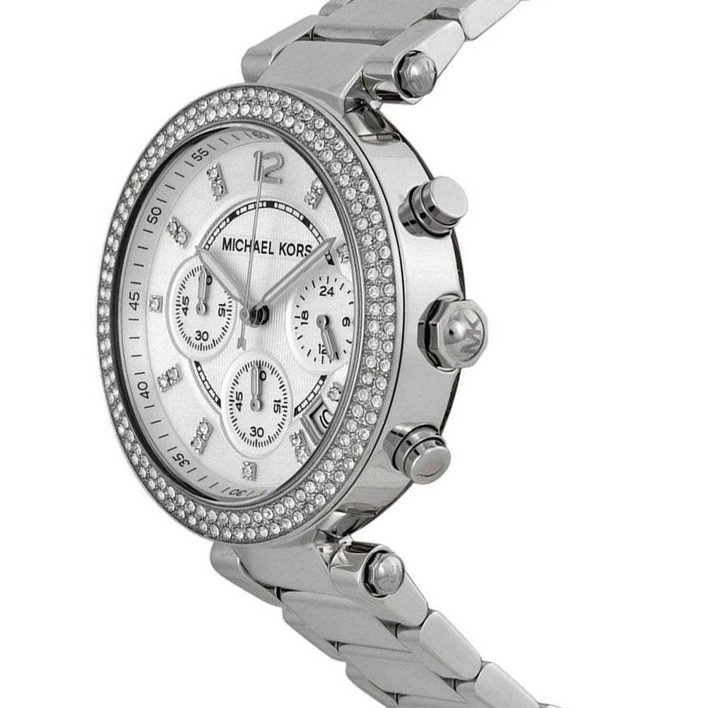  Shop Authentic Michael Kors Parker Silver Dial Silver Steel Strap Watch for Women - MK5353 - Luxxuri