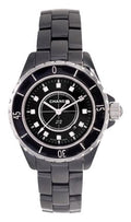  Shop Authentic Chanel J12 Quartz Diamonds Black Dial Black Steel Strap Watch for Women - J12 H1625 - Luxxuri