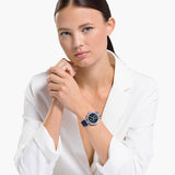  Shop Authentic Swarovski Era Journey Blue Dial Blue Leather Strap Watch for Women - 5479239 - Luxxuri