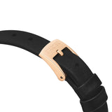  Shop Authentic Swarovski Crystal Frost Black Dial Black Leather Strap Watch for Women - 5484058 - Luxxuri