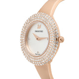 Shop Authentic Swarovski Crystal Rose Silver Dial Rose Gold Steel Strap Watch for Women - 5484073 - Luxxuri