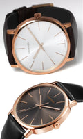  Shop Authentic Calvin Klein Posh Black Dial Black Leather Strap Watch for Men - K8Q316C3 - Luxxuri