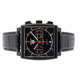  Shop Authentic Tag Heuer Monaco Automatic Chronograph Black Dial Black Leather Strap Watch for Men - CBL2180.FC6497 - Luxxuri