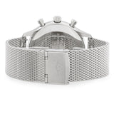  Shop Authentic Movado Heritage Calendoplan Chronograph Black Dial Silver Mesh Strap Watch for Men - 3650097 - Luxxuri