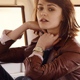  Shop Authentic Fossil Cecile Multifunction Champagne Dial Gold Steel Strap Watch for Women - AM4510 - Luxxuri