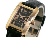  Shop Authentic Emporio Armani Classic Black Dial Black Leather Strap Watch For Women - AR0169 - Luxxuri