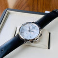  Shop Authentic Calvin Klein Posh Silver Dial Black Leather Strap Watch for Men - K8Q371C6 - Luxxuri