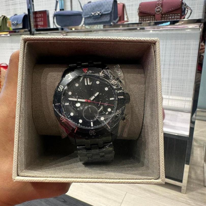  Shop Authentic Michael Kors Cunningham Chronograph Black Dial Black Steel Strap Watch For Men - MK8965 - Luxxuri