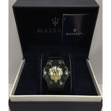  Shop Authentic Maserati Potenza Automatic Black Dial Black Leather Strap Watch For Men - R8821108036 - Luxxuri