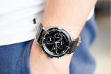  Shop Authentic Tommy Hilfiger Trent Chronograph Quartz Black Dial Black Leather Strap Watch For Men - 1791810 - Luxxuri