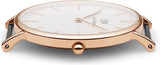  Shop Authentic Daniel Wellington Classic Reading White Dial Black Leather Strap Watch For Women - DW00100041 - Luxxuri