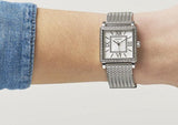  Shop Authentic Guess Highline White Dial Silver Mesh Bracelet Watch For Women - W0826L1 - Luxxuri
