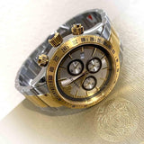  Shop Authentic Versace Classic Chronograph Quartz Silver Dial Two Tone Steel Strap Watch For Men - VEV700519 - Luxxuri