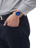  Shop Authentic Fossil Commuter Blue Dial Blue Leather Strap Watch for Men - FS5325 - Luxxuri