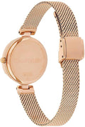  Shop Authentic Calvin Klein Authentic Silver Dial Rose Gold Mesh Bracelet Watch for Women - K8G23626 - Luxxuri
