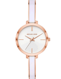 Michael Kors Jaryn Analog White Dial Two Tone Steel Strap Watch For Women - MK4342