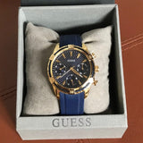  Shop Authentic Guess Catalina Blue Gold Tone Blue Silicone Strap Watch For Women - W0562L2 - Luxxuri