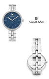  Shop Authentic Swarovski Cosmopolitan Blue Dial Silver Steel Strap Watch for Women - 5517790 - Luxxuri