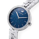  Shop Authentic Swarovski Cosmopolitan Blue Dial Silver Steel Strap Watch for Women - 5517790 - Luxxuri