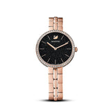  Shop Authentic Swarovski Cosmopolitan Black Dial Rose Gold Steel Strap Watch for Women - 5517797 - Luxxuri