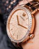  Shop Authentic Swarovski Cosmopolitan Diamond Powder Gold Dial Rose Gold Steel Strap Watch for Women - 5517800 - Luxxuri