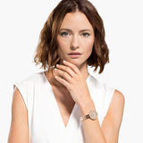  Shop Authentic Swarovski Cosmopolitan Diamond Powder Gold Dial Rose Gold Steel Strap Watch for Women - 5517800 - Luxxuri