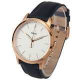  Shop Authentic Fossil The Minimalist Slim White Dial Blue Leather Strap Watch for Men - FS5371 - Luxxuri