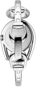  Shop Authentic Gucci Horsebit Collection Mother of Pearl Black Dial Silver Steel Strap Watch For Women - YA139503 - Luxxuri