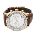  Shop Authentic Emporio Armani Sportivo Chronograph White Dial Brown Leather Strap Watch For Men - AR5996 - Luxxuri