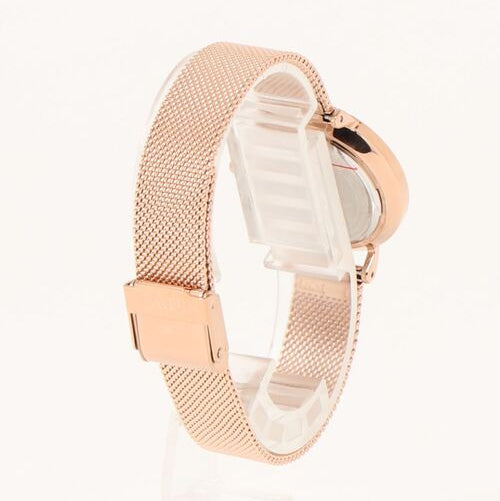  Shop Authentic Daniel Wellington Petite Melrose Pink Dial Rose Gold Mesh Strap Watch For Women - DW00100368 - Luxxuri
