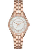  Shop Authentic Michael Kors Lauryn Mother of Pearl Dial Rose Gold Steel Strap Watch for Women - MK3716 - Luxxuri