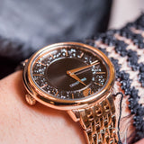  Shop Authentic Swarovski Crystalline Chic Analog Black Dial Rose Gold Steel Strap Watch for Women - 5544587 - Luxxuri
