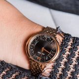  Shop Authentic Swarovski Crystalline Chic Analog Black Dial Rose Gold Steel Strap Watch for Women - 5544587 - Luxxuri