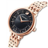  Shop Authentic Swarovski Crystalline Chic Analog Black Dial Rose Gold Steel Strap Watch for Women - 5544587 - Luxxuri