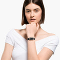  Shop Authentic Swarovski Uptown Black Dial Black Leather Strap Watch for Women - 5547710 - Luxxuri