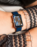  Shop Authentic Swarovski Uptown Crystal Blue Dial Blue Leather Strap Watch for Women - 5547713 - Luxxuri