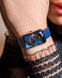  Shop Authentic Swarovski Uptown Crystal Blue Dial Blue Leather Strap Watch for Women - 5547713 - Luxxuri