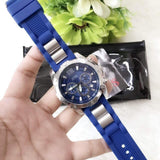  Shop Authentic Guess Sport Multifunction Blue Dial Blue Rubber Strap Watch For Men - W0167G3 - Luxxuri