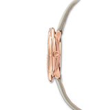  Shop Authentic Swarovski Crystal Flower Grey Dial Grey Leather Strap Watch for for Women - 5552424 - Luxxuri