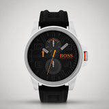  Shop Authentic Hugo Boss Detroit Sport Quartz Black Dial Black Rubber Strap Watch for Men - 1550006 - Luxxuri