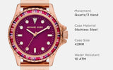  Shop Authentic Michael Kors Everest Pave Crystals Pink Dial Pink Rubber Strap Watch for Women - MK7441 - Luxxuri