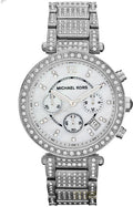  Shop Authentic Michael Kors Parker Mother of Pearl Dial Diamonds Silver Steel Strap Watch for Women - MK5572 - Luxxuri