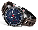  Shop Authentic Tissot PRS 516 Chronograph Blue Dial Brown Leather Strap Watch For Men - T100.417.16.041.00 - Luxxuri