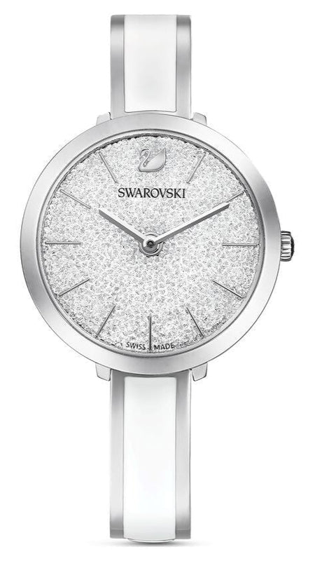  Shop Authentic Swarovski Crystalline Delight Silver Dial Two Tone Steel Strap Watch for Women - 5580537 - Luxxuri