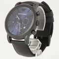  Shop Authentic Emporio Armani Luigi Analog Blue Dial Black Leather Strap Watch For Men - AR11351 - Luxxuri