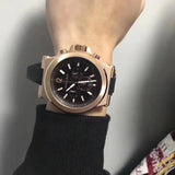  Shop Authentic Michael Kors Dylan Black Dial Black Rubber Strap Watch for Men - MK8184 - Luxxuri