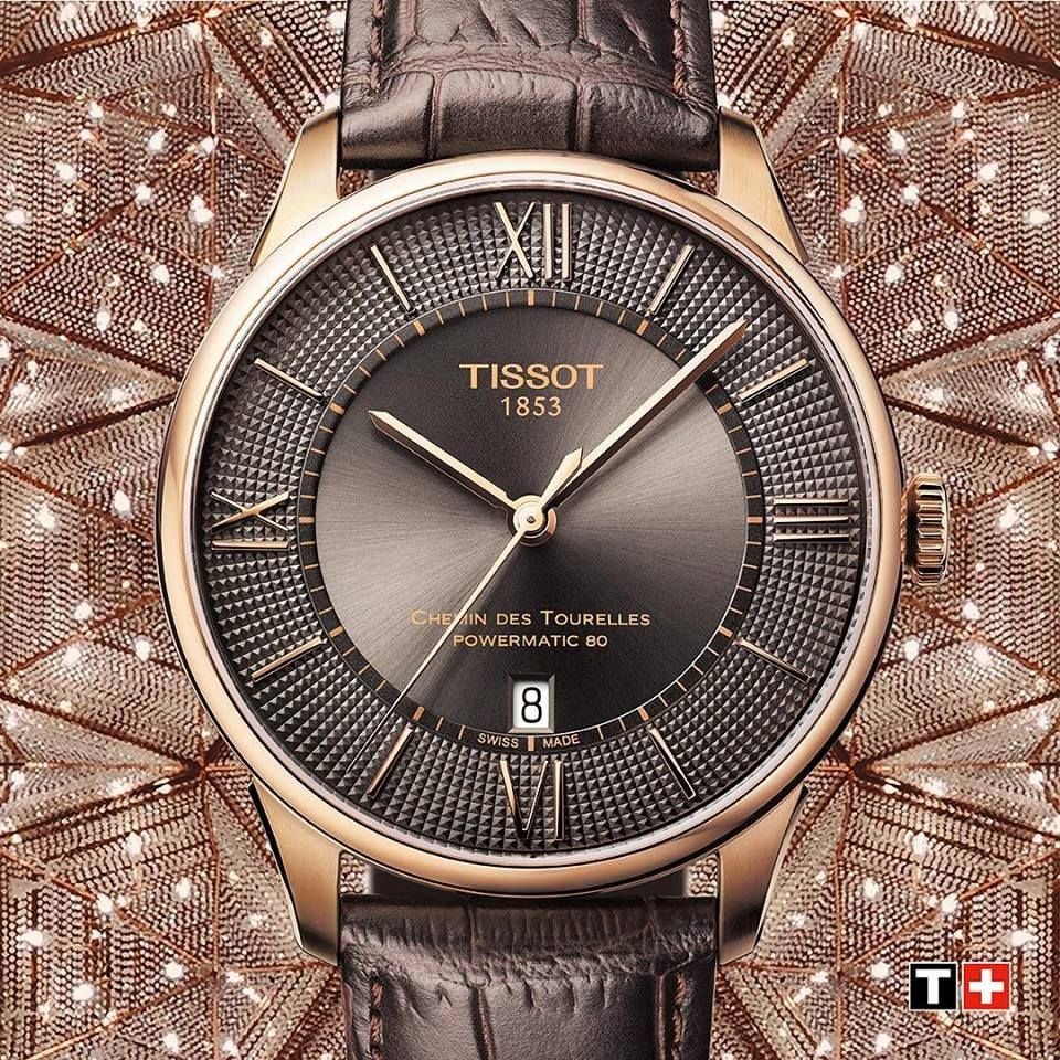  Shop Authentic Tissot Chemin des Tourelles Powermatic 80 Brown Dial Brown Leather Strap Watch for Men - T099.407.36.448.00 - Luxxuri