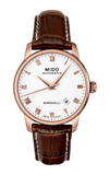  Shop Authentic Mido Baroncelli III Automatic Silver Dial Brown Leather Strap Watch For Men - M8600.2.21.8 - Luxxuri