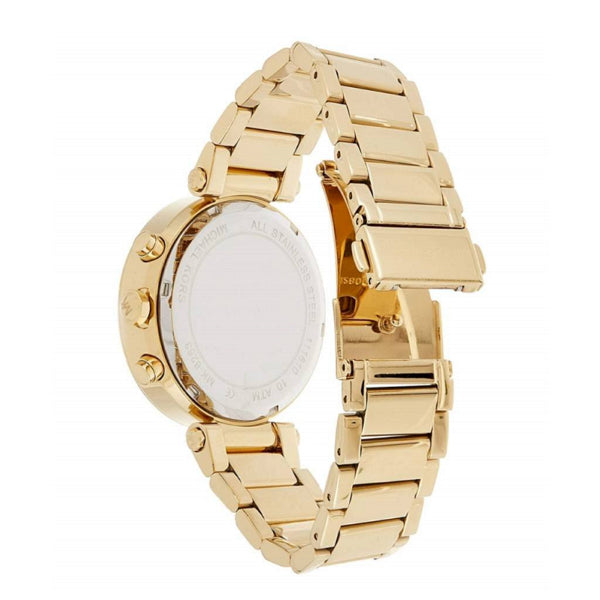  Shop Authentic Michael Kors Parker Chronograph Green Dial Gold Steel Strap Watch for Women - MK6263 - Luxxuri